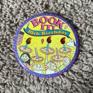 Book it 10th Birthday button